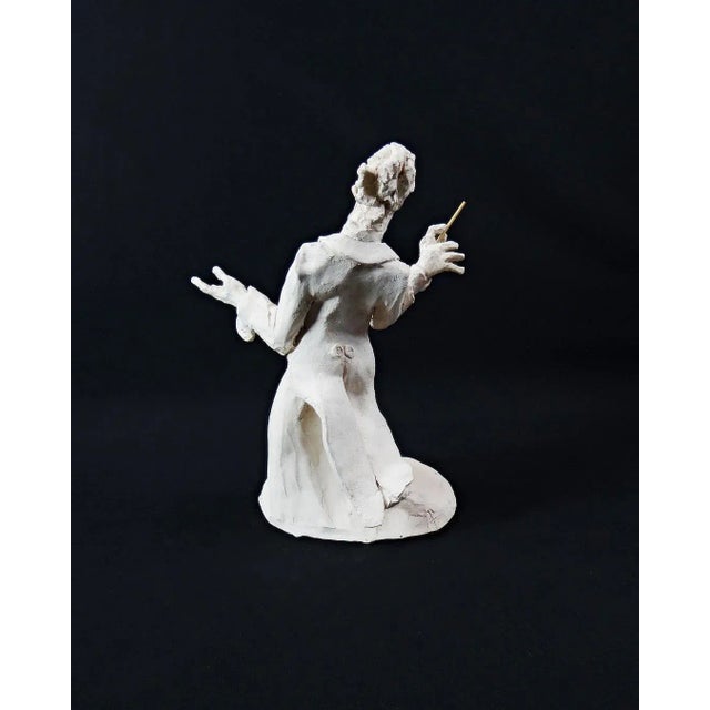 Ceramic Terracotta Conductor Sculpture by Hélène Sellier, 2010 For Sale - Image 7 of 12