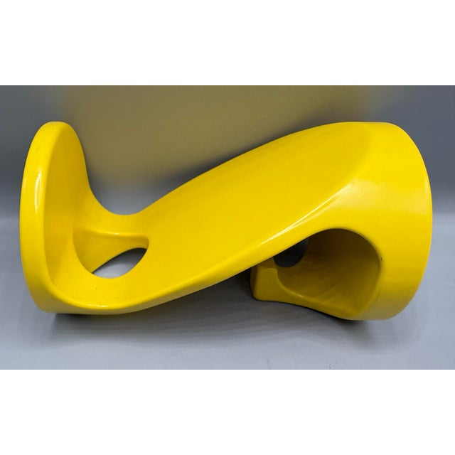 Yellow Space Age Italian Modern Sunny Yellow Mid 20th Century Wall Hooks a Pair For Sale - Image 8 of 9