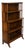 1970s Regency Revival Faux Bamboo Carved Walnut Bookcase For Sale
