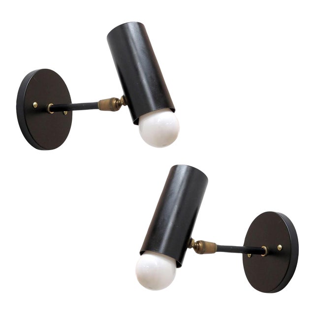 Pair of Boris Lacroix Wall Lights, 1950 For Sale