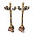 Pair of Antique 19c French Empire Gilt Bronze & Rouge Marble Candelabra For Sale