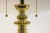 Vintage Late 20th Century Polished Brass Turned Column Table Lamp For Sale - Image 4 of 12