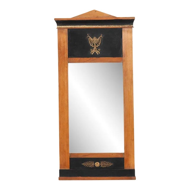 Swedish 19th Century Empire Trumeau Mirror For Sale