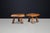 1960s Brutalist Elm Side Tables, France, 1960s, Set of 2 For Sale - Image 5 of 17