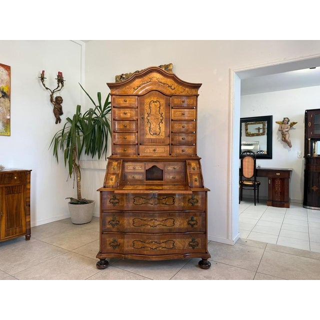 Baroque Writing Desk Tabernacle For Sale - Image 4 of 17