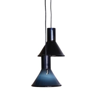 P&T Blue Pendant Light by Michael Bang for Holmegaard, 1960s For Sale