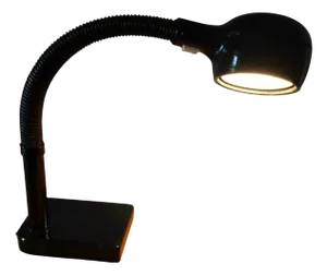 Space Age Black Desk Lamp by Vico Magistretti, 1970s