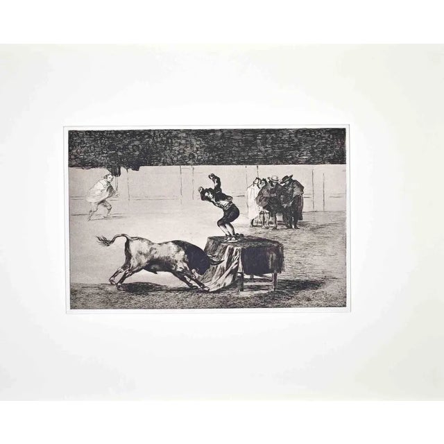 Francisco Goya, Otra Locura Suya en la Misma Plaza, Etching, 1870s For Sale