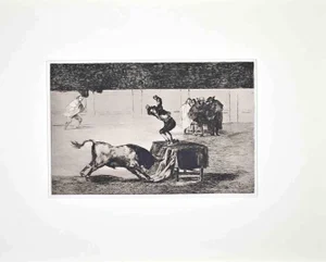 Francisco Goya, Otra Locura Suya en la Misma Plaza, Etching, 1870s