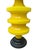 Large Yellow Murano Glass Table Lamp with Pleated Lampshade, 1970s For Sale - Image 9 of 18