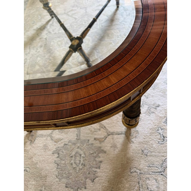 E J Victor Mahogany and Ebony Glass Cocktail Table For Sale - Image 9 of 18