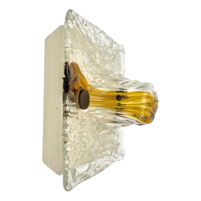 Murano Glass Wall Lamp Sconce by Toni Zuccheri for Venini, Italy, 1960s For Sale