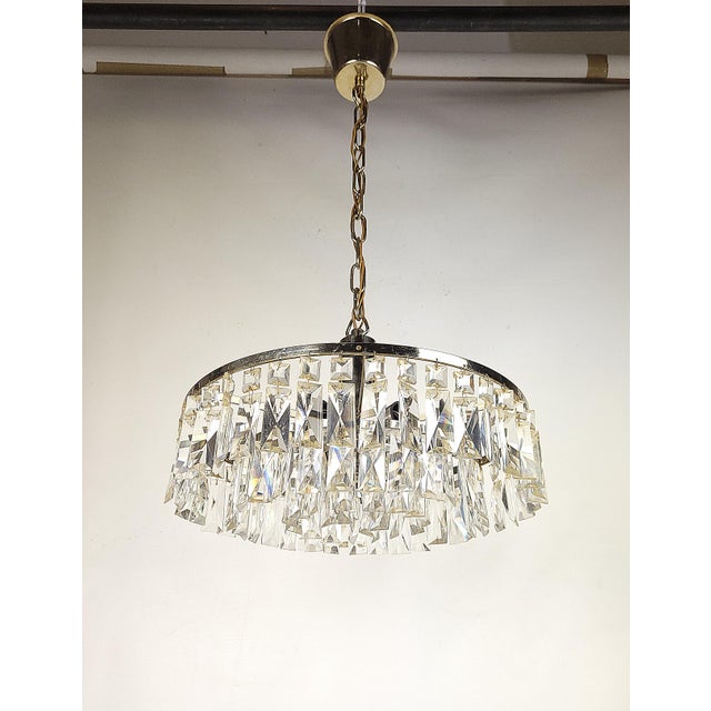 Crystal Chandelier, 1970s For Sale - Image 9 of 14