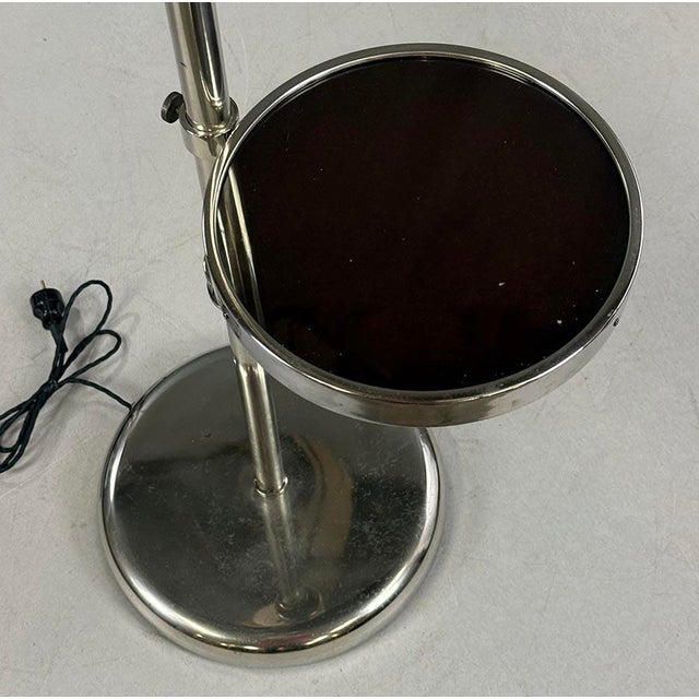 Bauhaus Chrome Plated Floor Lamp, Czechoslovakia, 1930s For Sale - Image 6 of 8