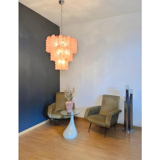 Large Three-Tier Murano Glass Tube Chandelier, 1990s For Sale - Image 15 of 18