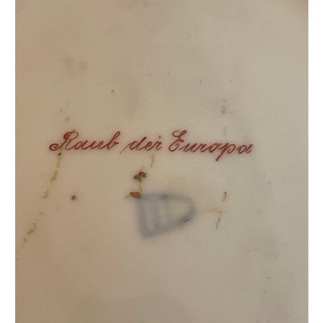 Set of 6 Royal Vienna Porcelain Plates W/ Hand-Painted Scenes. Late 19th Century For Sale - Image 10 of 11