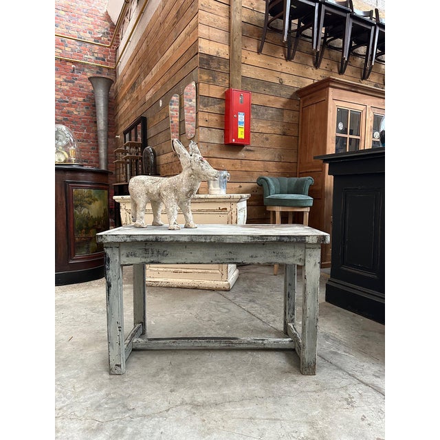 Early 20th Century Distressed Console Table For Sale - Image 9 of 10