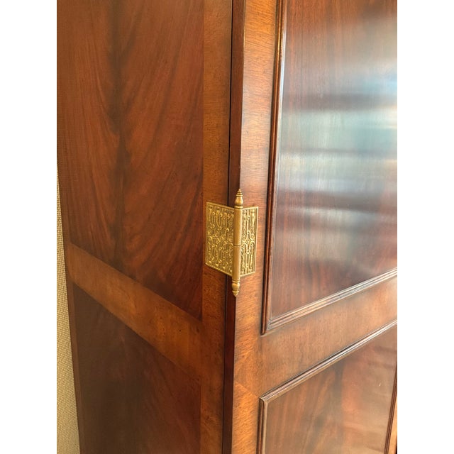 Traditional Jonathan Charles Gentleman's Armoire For Sale - Image 3 of 14