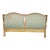 Fine Quality Carved French Louis XV Painted King Size Headboard Bed For Sale