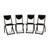 KFF Sinus Fabric Chairs in Black, Set of 4 For Sale - Image 14 of 14