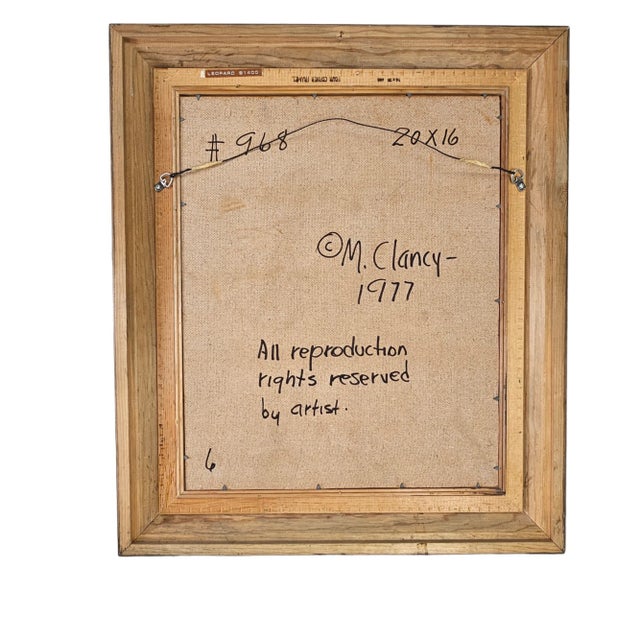 1977 Clancy Cherry Signed Leopard Oil Painting – Framed Wildlife Realism For Sale - Image 10 of 11