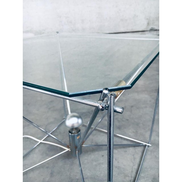 Cubist Coffee Table with Lamp attributed to Max Sauze, France 1960s For Sale - Image 12 of 18