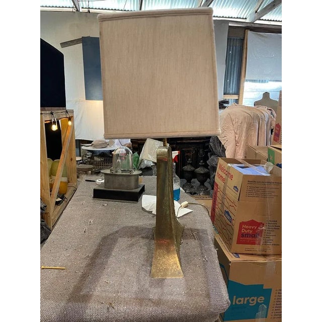 1960s Mid-Century Modern Iron Lamp – Vintage Industrial Lighting For Sale - Image 5 of 11