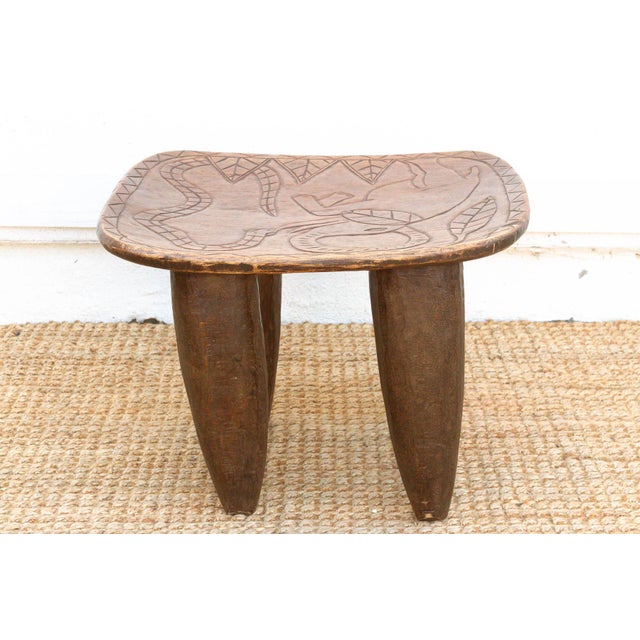 Elephant Motif African Senufo Table For Sale In Los Angeles - Image 6 of 7
