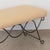 Panoplie Iron Double Loop Bench, Yellow Linen For Sale - Image 11 of 13