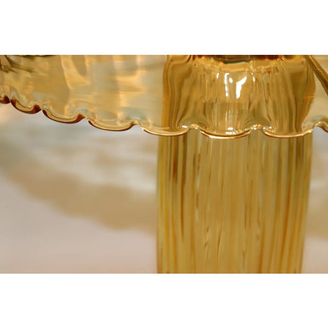 Murano Mid-Century Modern Murano Glass Table Lamp For Sale - Image 4 of 13