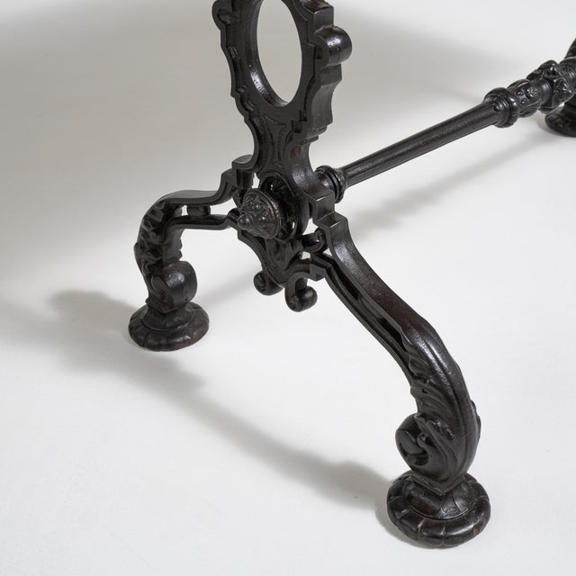 Cast Iron Bistro Table, Antique, France, Circa 1900 For Sale - Image 4 of 12