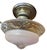 1930s 1930s Mid Century Hanging Ceiling Fixture With Rose Glass For Sale - Image 5 of 7