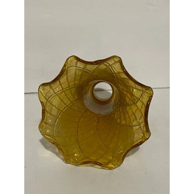 Steuben Mid 20th Century Iridized Glass Lamp Shades - Set of 5 For Sale - Image 4 of 12