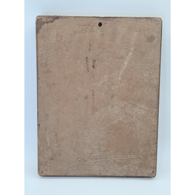 Brown Antique Wooden Relief of Horseman, 1890s For Sale - Image 8 of 10