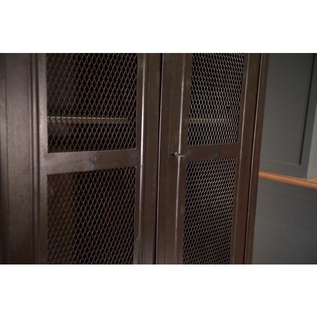 Mesh Cabinet with 2 Metal Doors from Tolix, 1950s For Sale - Image 14 of 15