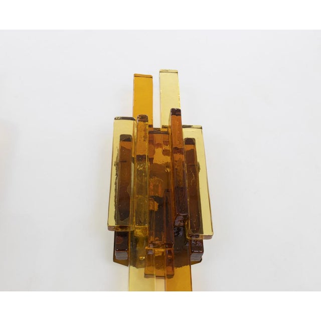 Glass Wall Lamps by Svend Aage Holm Sørensen for Holm Sørensen & Co, 1960s, Set of 2 For Sale - Image 4 of 7