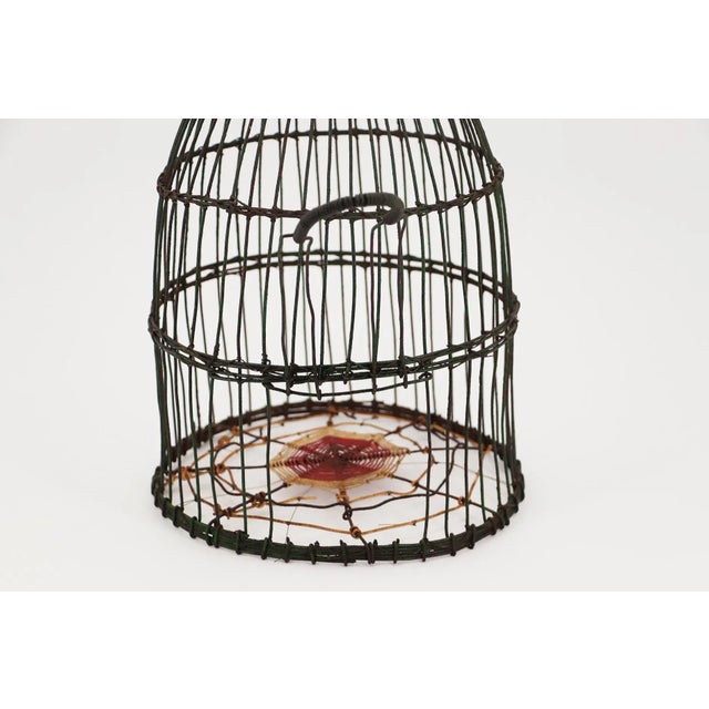 Metal 19th Century Antique Portuguese Baroque Bird Cage For Sale - Image 7 of 12