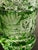 Art Nouveau Signed Meissen Green Cut‑to‑Clear Tall Crystal Vase – Hand‑Engraved Midcentury German Art Glass For Sale - Image 3 of 8