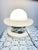 Space Age UFO Table Lamp in Steel with Marble and Opaline Glass, 1970s For Sale - Image 10 of 14