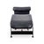 Metal Black Leather LC4 Chaise Longue Le Corbusier for Cassina For Sale - Image 7 of 13