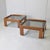 Italian Walnut and Smoked Glass Coffee Tables by Afra & Tobia Scarpa, 1970s, Set of 2 For Sale - Image 6 of 9