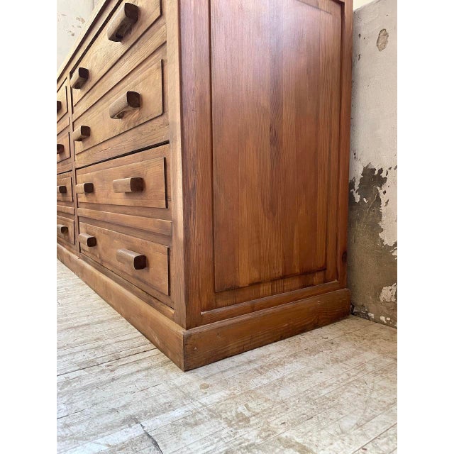 Haberdashery Furniture in Pitch Pine, 1950s For Sale - Image 15 of 18