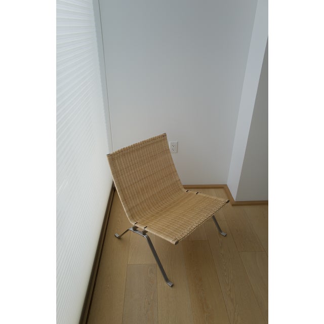 Fritz Hansen Poul Kjaerholm Pk22 Easy Chair in Wicker For Sale - Image 4 of 10