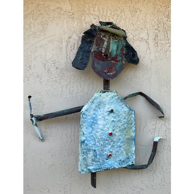 White Funky Copper Sculpture by Peter Otfinoski For Sale - Image 8 of 12