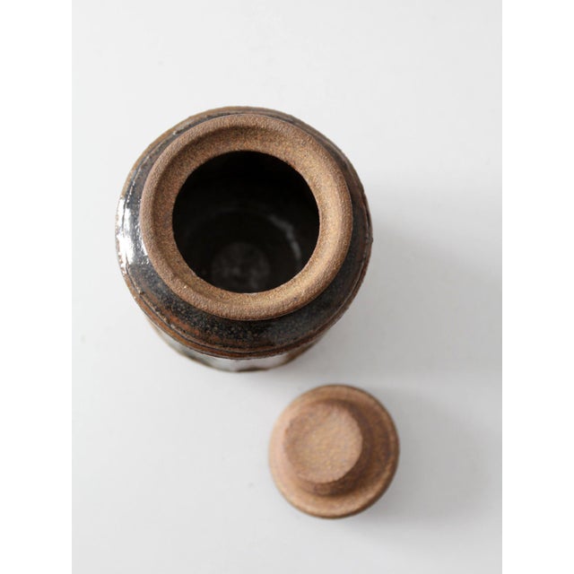 Vintage Studio Pottery Jar For Sale - Image 9 of 12