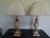 Wood Vintage Gilt and Pickled Wood Carved Lamps - a Pair For Sale - Image 7 of 7