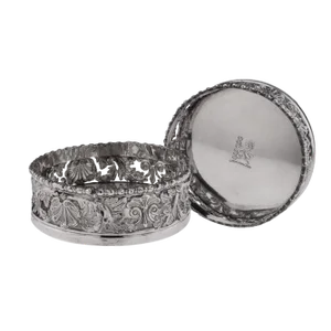 19th Century Georgian Solid Silver Wine Coasters, 1810s, Set of 2