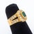 Gold 14k Yellow Gold Emerald & Diamond Ring For Sale - Image 8 of 8