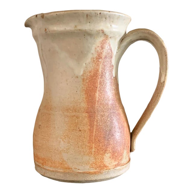 Vintage Studio Pottery Decor Pitcher For Sale