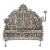Baroque 19th Century Hand-Worked Repoussé Sterling Oil Lamp Footed Menorah For Sale